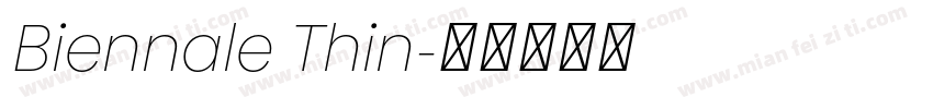 Biennale Thin字体转换